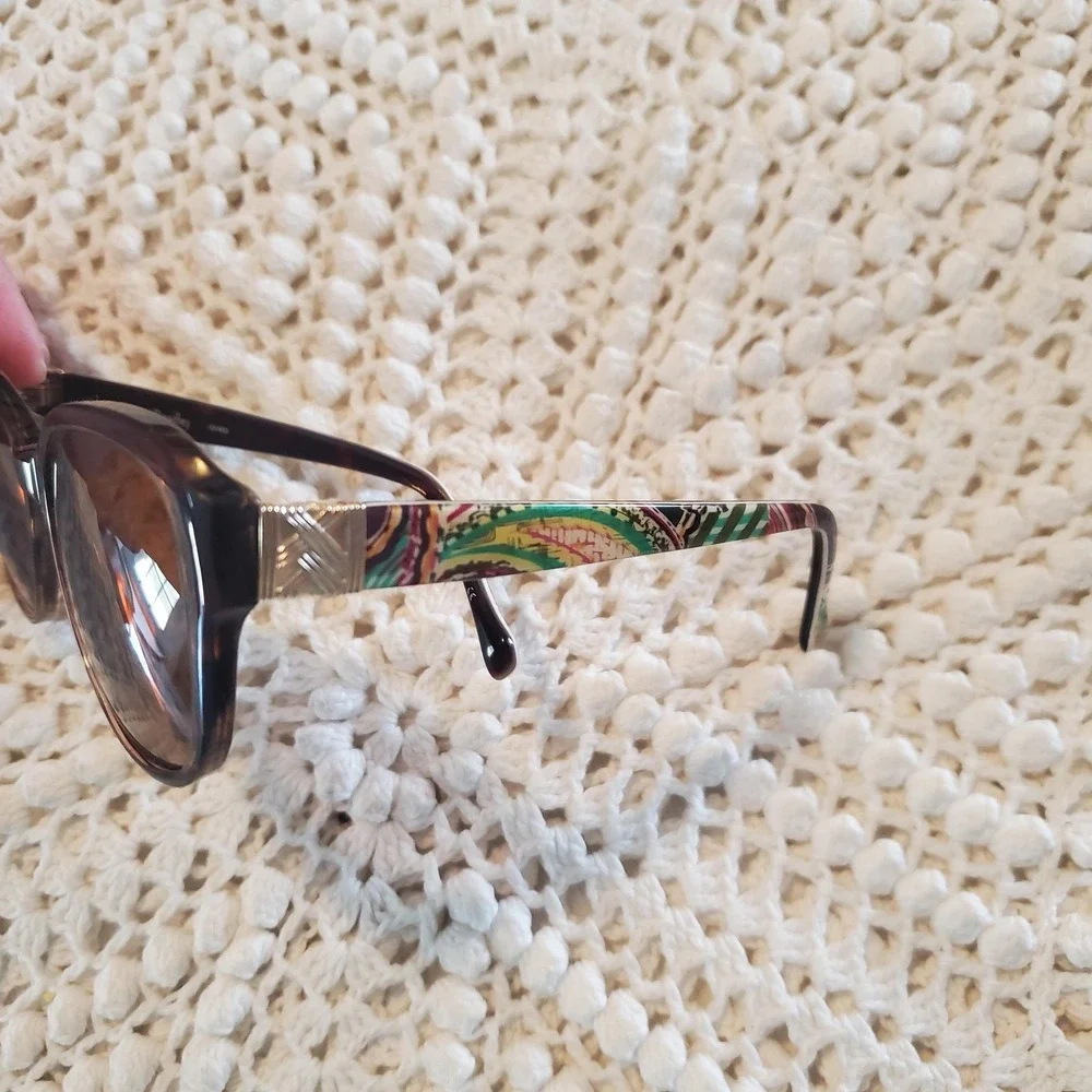 Vera Bradley Sunglasses FRAMES ONLY Brown Heirloom‎ Paisley Beth Floral Print
